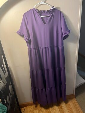 Dark purple maxi dress